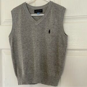 Andy & Evan Gray V-Neck Sweater Vest Boys Size 6